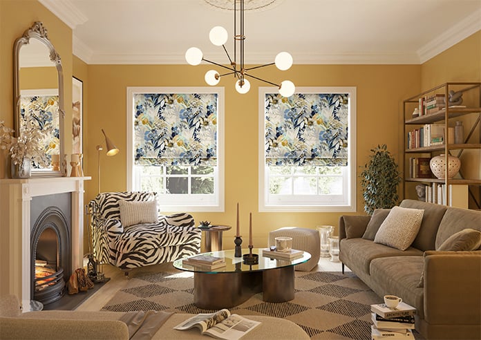 Bali, Navy - Twist&Fit Roman Blind - Image 9